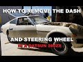 How to remove the dash, steering wheel, and wiring harness in a Datsun 280zx