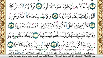 سورة الإنسان عبد الودود حنيف Surah Al Ensan  Abd Al Wadood Haneef برواية حفص عن عاصم