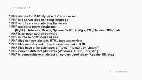 Introduction to PHP (PHP Hypertext Preprocessor)