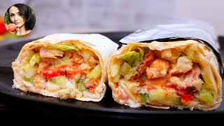 ШАУРМА с Курицей и соусом Цацики | Shawarma with Tzatziki sauce ШАУРМА с Курицей и соусом Цацики | Shawarma with Tzatziki sauce