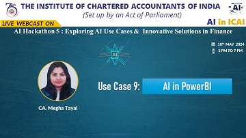 Hackathon 5: Series 1 - Use Case 9 | AI in Power BI | CA. Megha Tayal