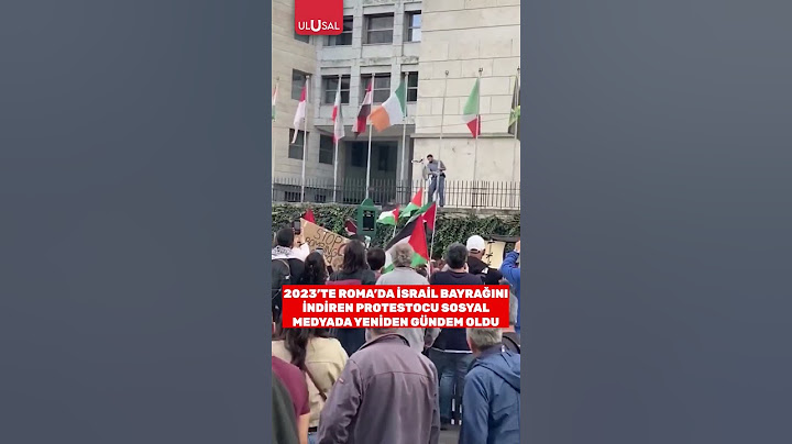 2023 yılında Roma'da İsrail bayrağını indiren protestocu yeniden gündem oldu #shorts #israil #keşfet