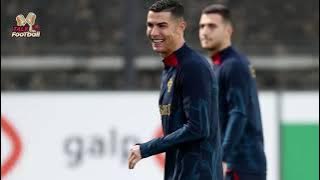 🥺Joao Cancelo savagely ignores Ronaldo during Portugal training session.