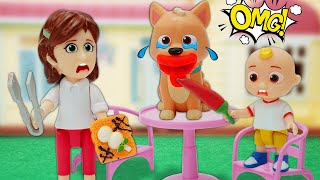 Cocomelon Family: Bingo eats secretly | Funny Moment | Play with Cocomelon Toys
