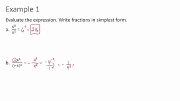 Algebra 1 - Division Properties of Exponents (8.3)