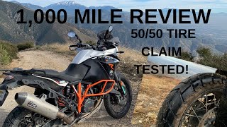 1000 Mile Review! Dunlop TrailMax Mission Tire Tested in Mud Snow Rain Gravel  50/50 Adventure Tire