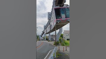 upside-down monorail train, Japan