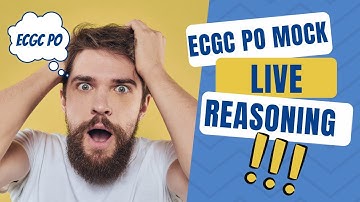 Solving ECGC PO Mock 1 by Smartkeeda Testzone Reasoning | Real-Time | Live | My Marks
