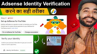 YouTube Step 2 Error Identity Verification Problem 2025 | Adsense Identity Verification Kaise Kare
