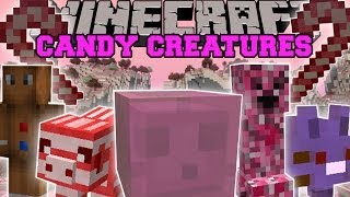 Minecraft: CANDY CREATURES MOD (A WORLD FILLED WITH CANDY MOBS, BOSSES, AND BLOCKS) Mod Showcase