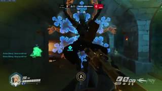 Overwatch Grandmaster - Combat Medic Ziegler Mercy Gameplay | Blizzard World