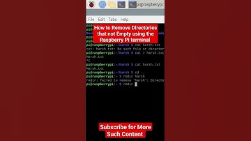 Remove #directories that are not empty using the #terminal of the #raspberrypi #linux #debian
