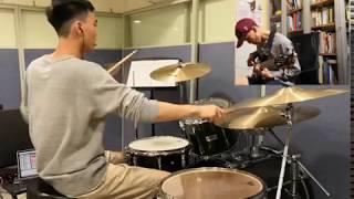 sleepmakeswaves - Midnight Sun - Drums, Bass Cover by Ethan Tang