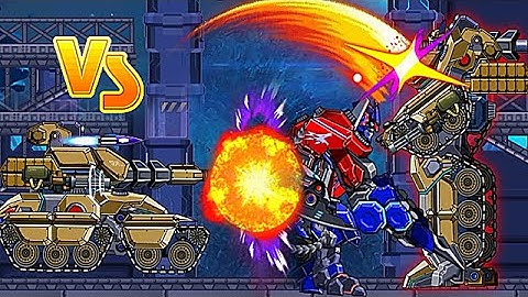 Robot Tank VS Robot Sickle - Full Fight - Tank & Robot - Game Show - Game Play - 2015 - HD