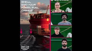 🔴ACTION🔴 Brave Greenpeace activists occupied Shell's oil platform to stop its criminal activities.