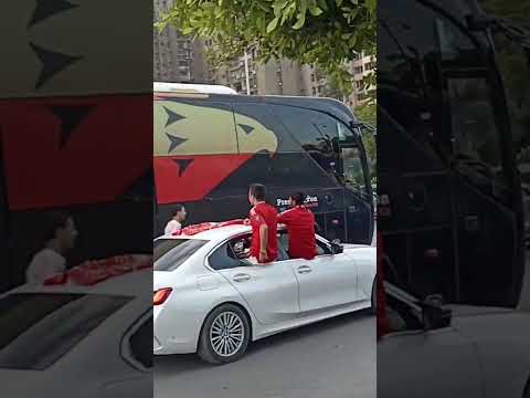 لحظة وصول النادي الاهلي اليوم استاد برج العرب لملاقة الاسماعيلي