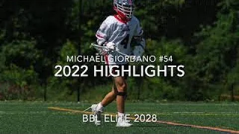 Michael Giordano 2022 Lacrosse Highlights