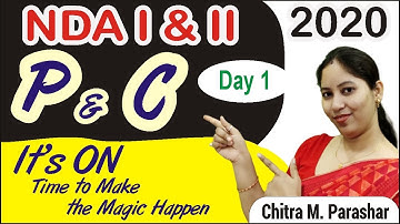 P & C | NDA Practice Questions | Day 1 | NDA | Chitra M. Parashar | The Tutors Academy