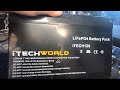 Itechworld lithium battery capacity test after 13 months