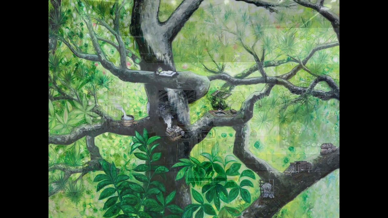 Oscar Oiwa exhibition at 2023 Taipei Dangdai Art fair.