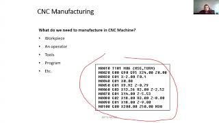 Manufacturing Technologies CNC Lab Lectures - Lecture #1