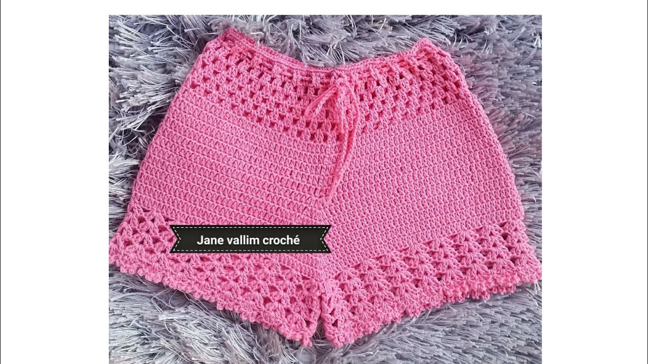 SHORTS DE CROCHE INFANTIL CANHOTO