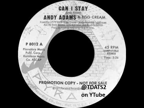 Andrew Paul Adams — Andy Adams & Egg Cream - Can I Stay [1977 Pop Rock Promo 45]