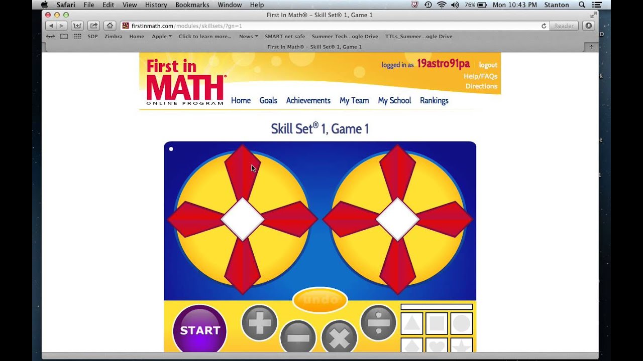 First In Math Skill Sets Youtube