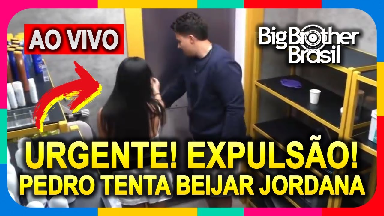 BBB 26: URGENTE! Pedro tenta beijar Jordana e aperta o botão pra sair do BBB 26! 