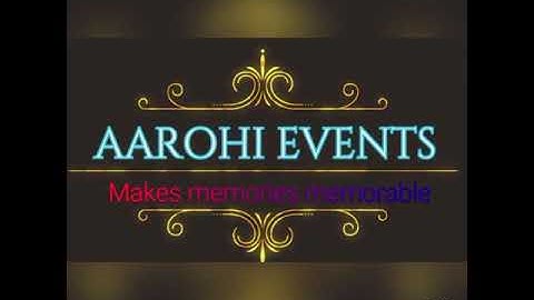 Aarohi Events - Glimpse of wedding events and packages - Umesh and Dhrumil Mandalia #AajSajeya​