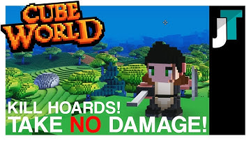 KILL ENEMIES AND TAKE NO DAMAGE! | CUBEWORLD