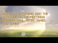 What is the timing and the outcome of the meetings between Paul, Peter, James and John?