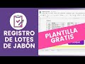 Planificación y registro de lote de jabón | Sanae