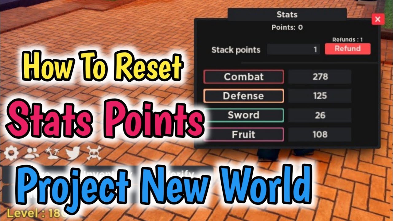 How To Reset Stat Points In Project New World l Stat Points Reset Guide 