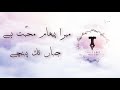 Tales by ikram  channel into  mera paigham mohabbat hai jahan tak pohnchay  urdu poetry voiceover
