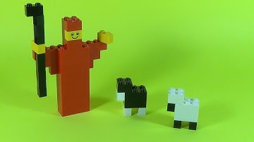How To Make Lego SHEPHERD and his SHEEP  - 10664 LEGO® Bricks and More Creative Tower Tutorial