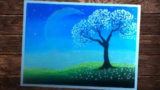 Download Lagu menggambar dan mewarnai pemandangan langit malam MP3