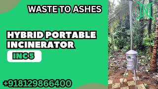 INC 5 Incinerator by BIOMECH  Durable Waste Burning Machine for Eco Friendly Disposal | Incinerators