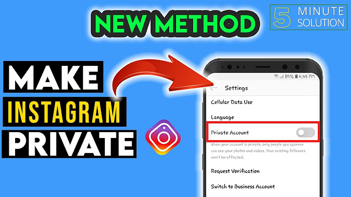 How to make your business account private on instagram