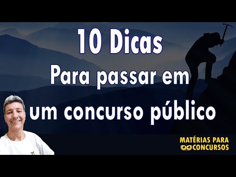 10 dicas para passar em um concurso público