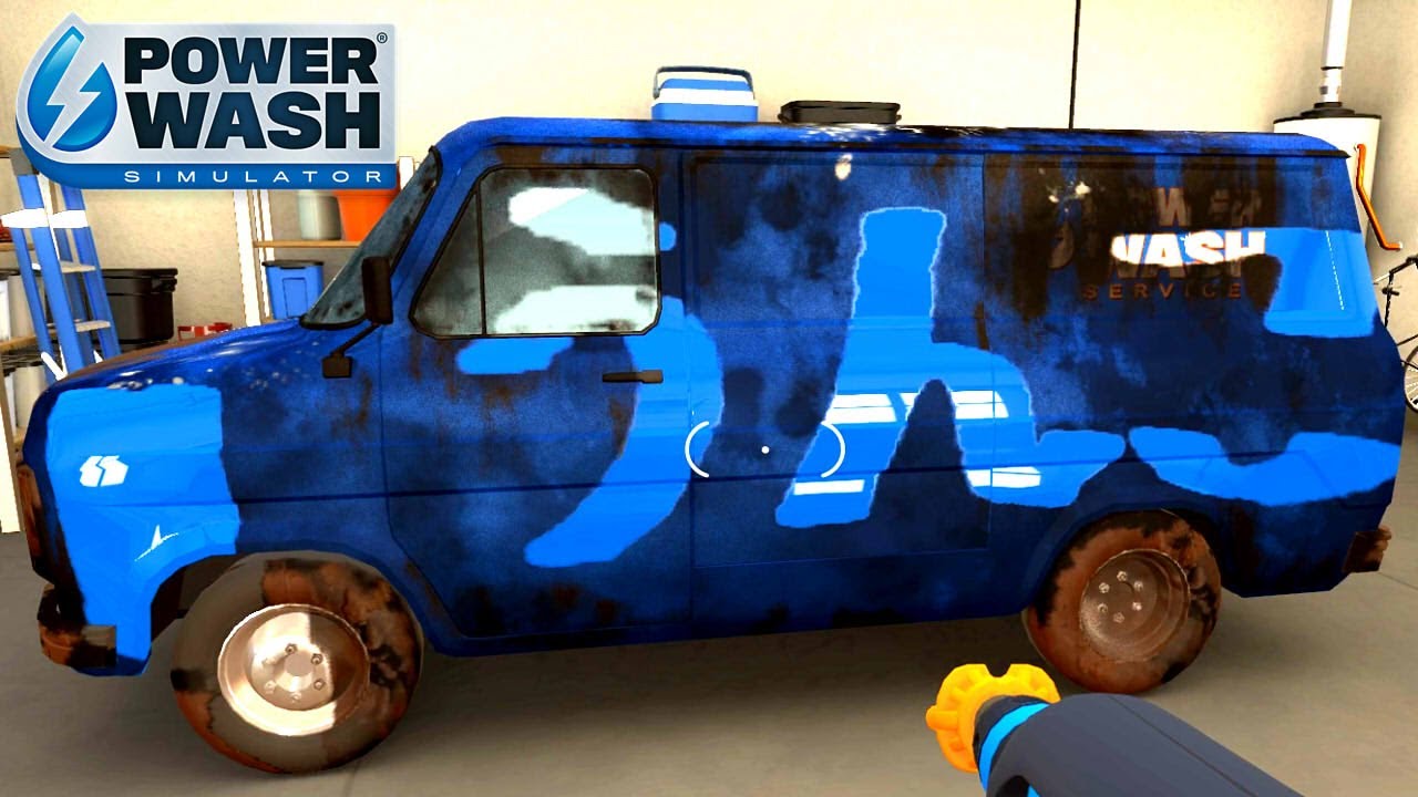 高圧洗浄機で汚れを落としながら雑談する動画｜PowerWash Simulator