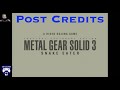 Post credits scene metal gear solid 3 snake eater