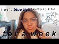 i wore blue light blocking glasses for a week//VLOG