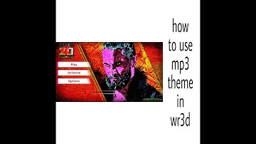 how to use mp3 theme in wr3d