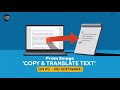 Extract &amp; Translate Copy Text from Any Image on PC - No Softwere