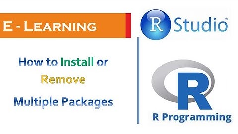 R Programming - How to install and remove Multiple packages