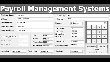 How to Create Payroll Management Systems in Excel using VBA