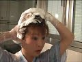 浴衣で入浴～そのまま洗髪シャンプーへYukata bathtub wet look hairwashing shampoo