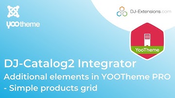 DJ-Catalog2 Integrator - How to configurate and set up Simple Products Grid in YOOTheme PRO?