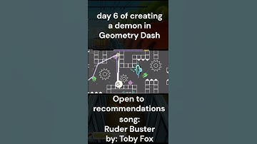 Day 6 of creating a Geometry Dash DEMON #geometrydash #gddemon #gd #deltaruneost #shorts #viral